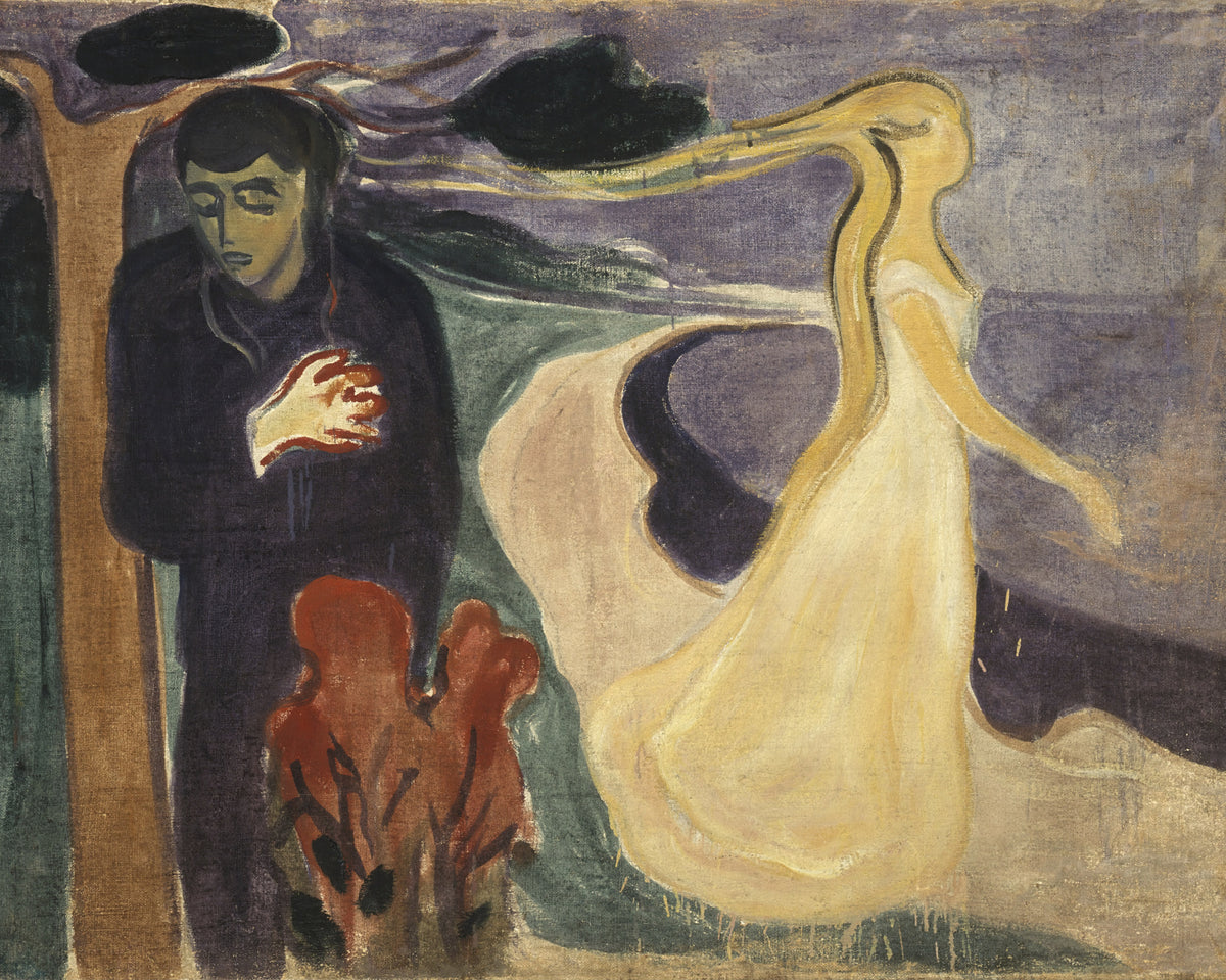 Scheiding, Edvard Munch, kunstdruk van willem.