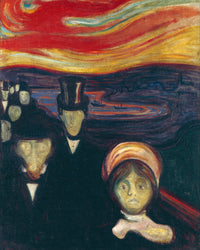 Angst, Edvard Munch, kunstdruk van willem.