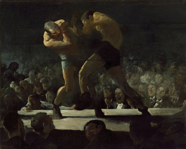 Club Night, George Bellows, kunstdruk van willem.