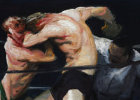 Stag at Sharkeys, George Bellows, detail