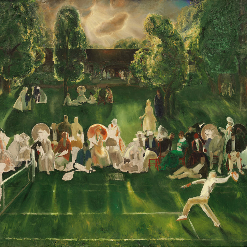 Tennistoernooi, George Bellows, kunstdruk van willem.