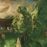 Tennistoernooi, George Bellows, detail