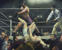 Dempsey and Firpo, George Bellows, kunstdruk van willem.