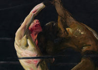 Both Members of This Club, George Bellows, detail