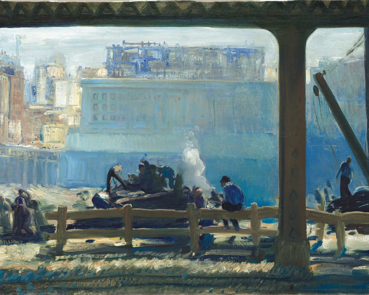 Blue Morning, George Bellows, kunstdruk van willem.