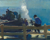 Blue Morning, George Bellows, detail
