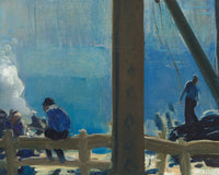 Blue Morning, George Bellows, detail