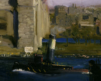 The Bridge, Blackwell's Island, George Bellows, detail