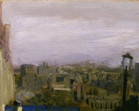 The Bridge, Blackwell's Island, George Bellows, detail