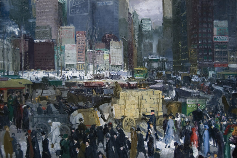 New York, George Bellows, kunstdruk van willem.