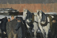 Men of the Docks, George Bellows, detail