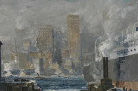 Men of the Docks, George Bellows, detail