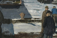 Men of the Docks, George Bellows, detail