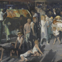 Cliff Dwellers, George Bellows, detail