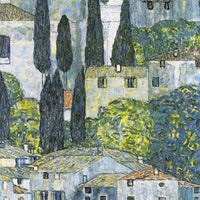 Kerk in Cassone, Gustav Klimt, detail