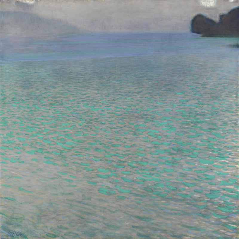 Attersee, Gustav Klimt, kunstdruk van willem.