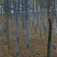 Beukenbos, Gustav Klimt, kunstdruk van willem.