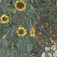 Boerentuin met zonnebloemen, Gustav Klimt, detail