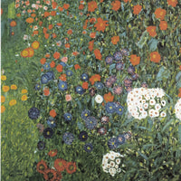 Boerentuin met zonnebloemen, Gustav Klimt, detail
