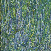 Laan bij Schloss Kammer, Gustav Klimt, detail