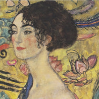 Dame met waaier, Gustav Klimt, detail