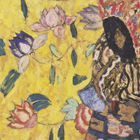 Dame met waaier, Gustav Klimt, detail
