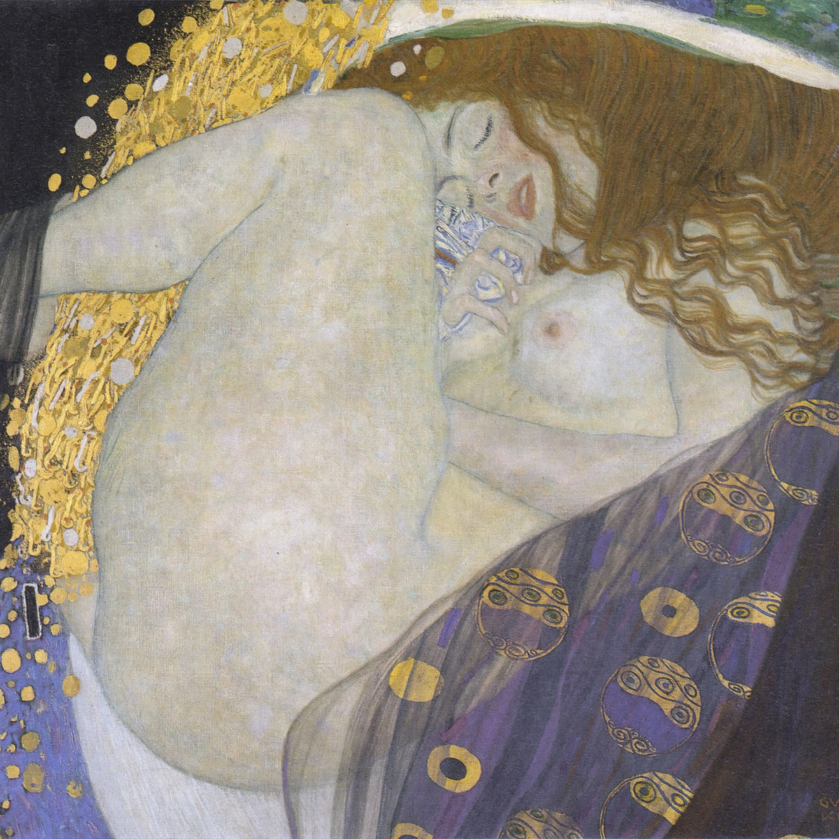 Danaë, Gustav Klimt, kunstdruk van willem.