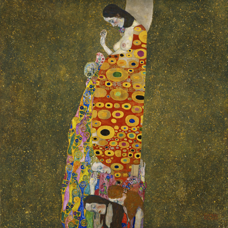 De hoop II, Gustav Klimt, kunstdruk van willem.