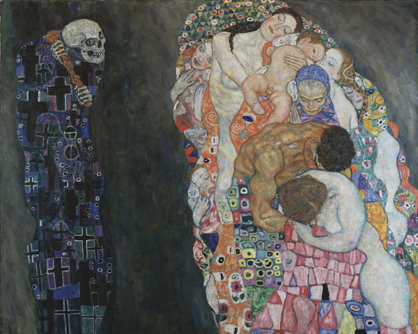 Dood en leven, Gustav Klimt, kunstdruk van willem.