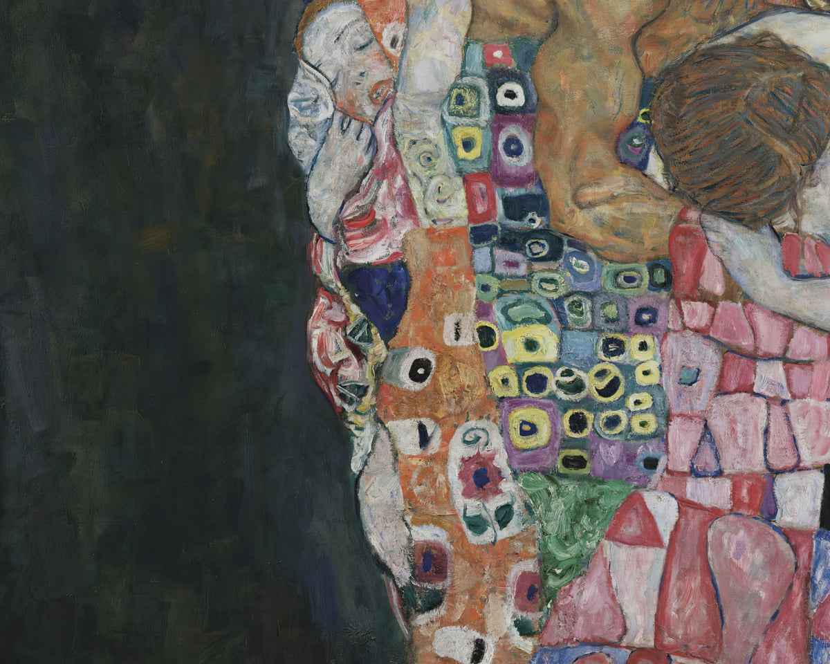 Dood en leven, Gustav Klimt, detail