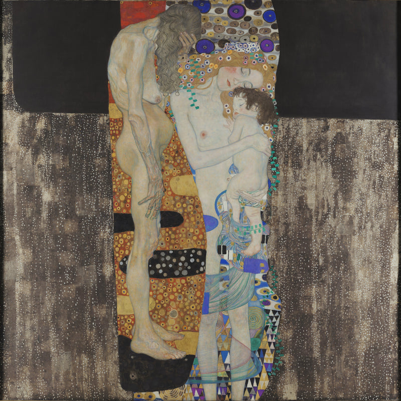 De drie levensfasen van de vrouw, Gustav Klimt, kunstdruk van willem.