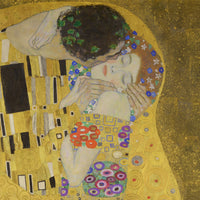 De kus, Gustav Klimt, detail