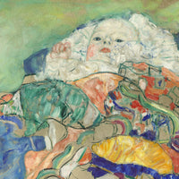 Baby (Wieg), Gustav Klimt, detail