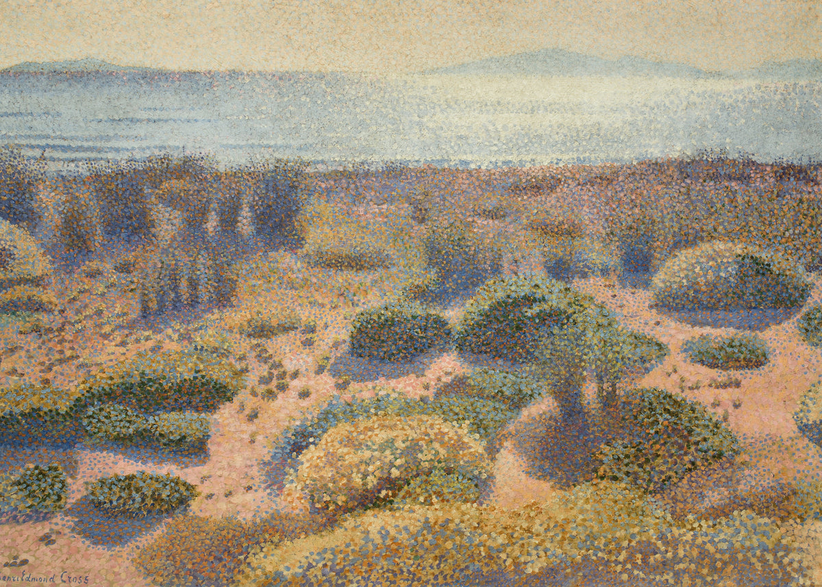 Strand bij Vignasse, Gouden Eilanden, Henri Edmond Cross, kunstdruk van willem.