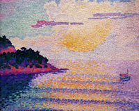 Zonsondergang boven zee, Henri Edmond Cross, kunstdruk van willem.