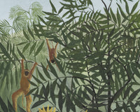 Tropisch woud met apen, Henri Rousseau, detail