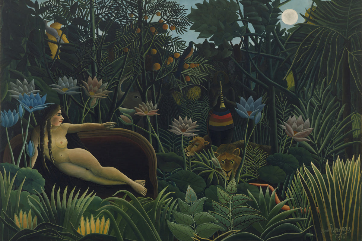 De droom, Henri Rousseau, kunstdruk van willem.