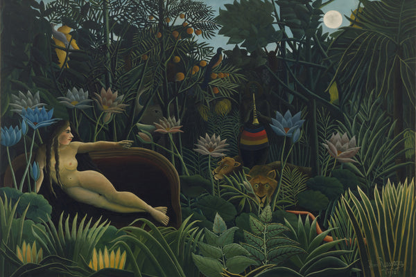 De droom, Henri Rousseau, kunstdruk van willem.