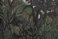De hongerige leeuw werpt zich op de antilope, Henri Rousseau, detail