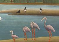 De flamingo's, Henri Rousseau, detail