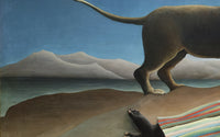 De slapende bohémienne, Henri Rousseau, detail