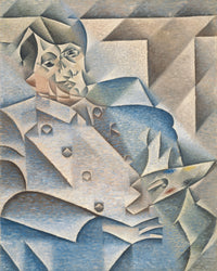 Portret van Pablo Picasso, Juan Gris, kunstdruk van willem.