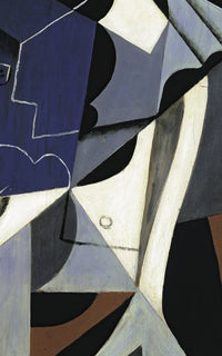 Zittende vrouw, Juan Gris, detail