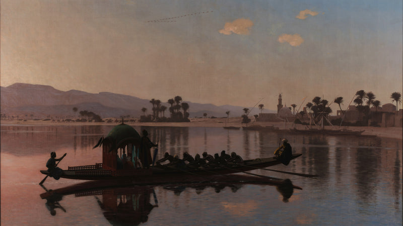 Excursie van de Harem, Jean-Léon Gérôme, kunstdruk van willem.