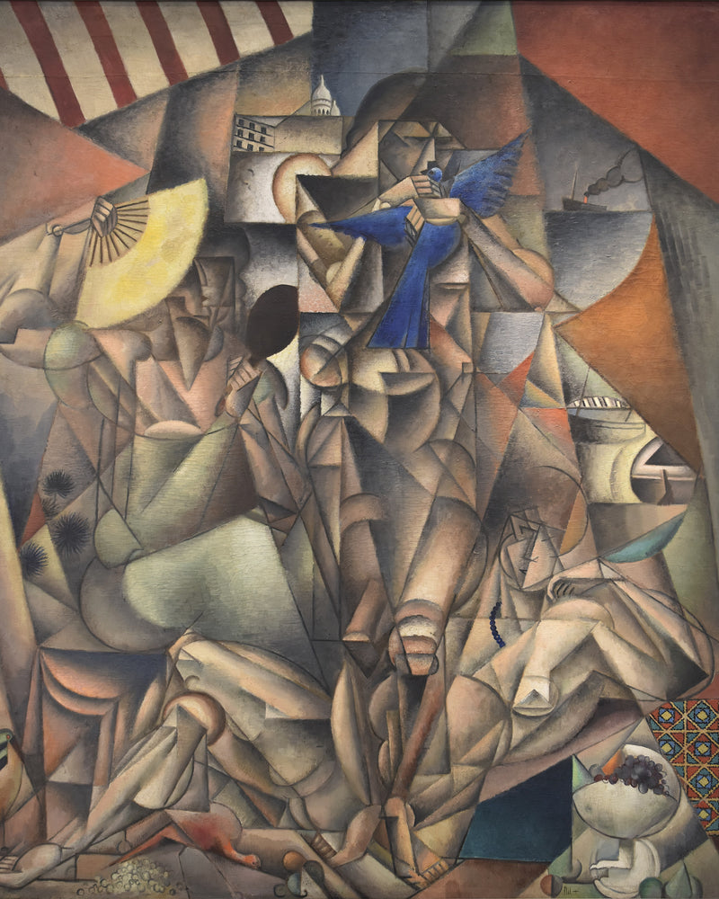 De blauwe vogel, Jean Metzinger, kunstdruk van willem.