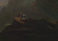 Jozua gebiedt de zon stil te staan bij Gibeon, John Martin, detail