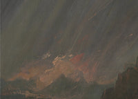 Jozua gebiedt de zon stil te staan bij Gibeon, John Martin, detail
