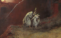 De verwoesting van Sodom en Gomorra, John Martin, detail