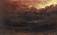 De verwoesting van Sodom en Gomorra, John Martin, detail