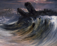 De verwoesting van Tyrus, John Martin, detail